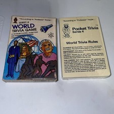 According To Professor Hoyle s Series 4 World Trivia Card Game Vintage 1984
