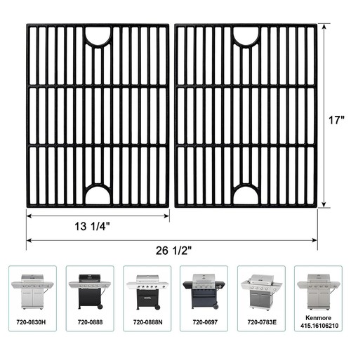 Grill Grates for Nexgrill Home Depot 720-0830H 720-0783E 720-0670C 17 Inch Ca... - 第 2/9 張圖片