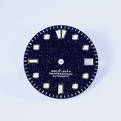 Quadranti DS GS Style blu oro pietra sabbia BGW9 blu lume NH35 SKX007 28,5 mm mod S - Foto 1 di 2