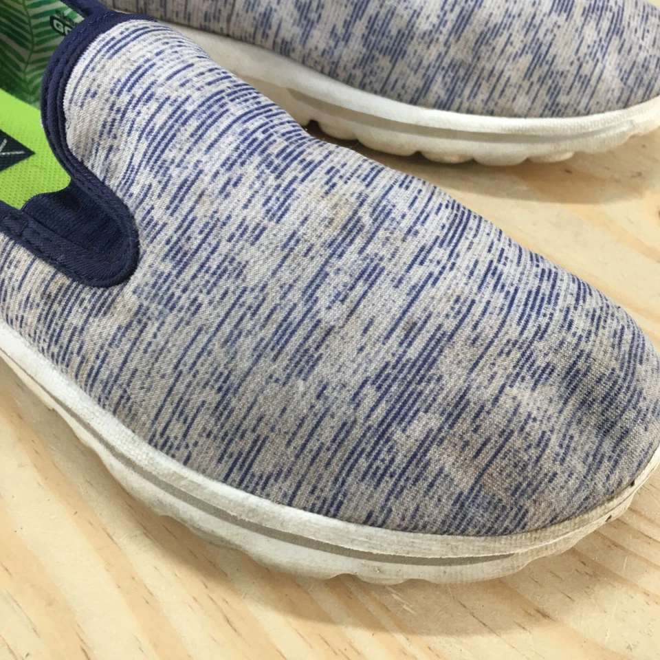 Zapatos Skechers Para Mujer 8 Performance Go Walk Joy Sin Cordones Azul Informal Tenis Bajos Foto 4 de 4