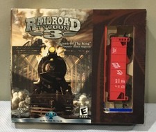 Railroad Tycoon 3 Windows PC, 2003 FACTORY SEALED NIB with BONUS Caboose
