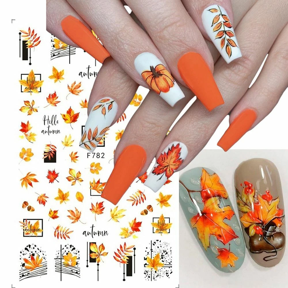 Autumn nail cheap stickers