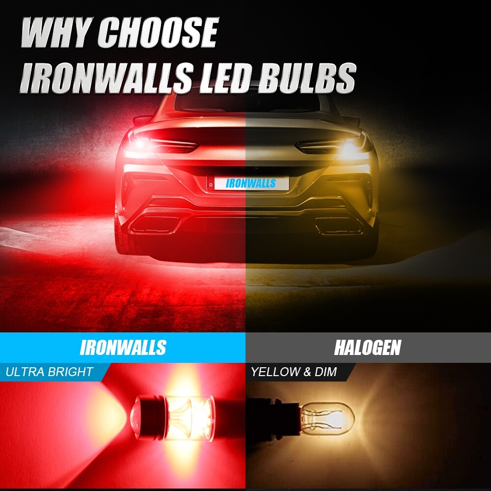 Red Bright 1157 7528 LED Brake Stop Tail Light Bulb for Hyundai Accent