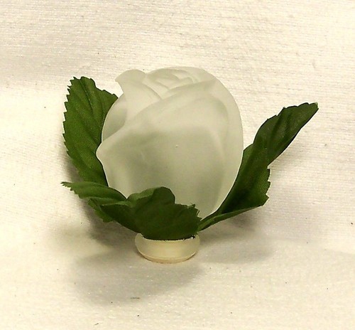 VINTAGE-NEW 2001 Old World Christmas Frosted Rose Bud Glass Light Cover Taiwan - Bild 7 von 10