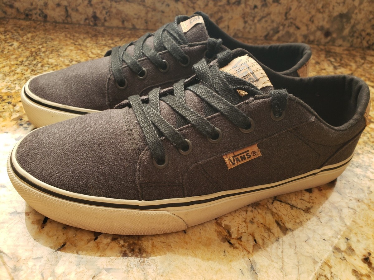 Vans Gray / Cork Low Tops 721454 Skateboarding Mens Sz 7.5  display picture 2
