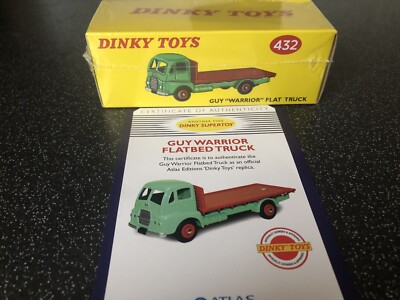 ATLAS EDITIONS DINKY TOYS Guy Warrior Flatbed Truck - Sealed Plus Certificate