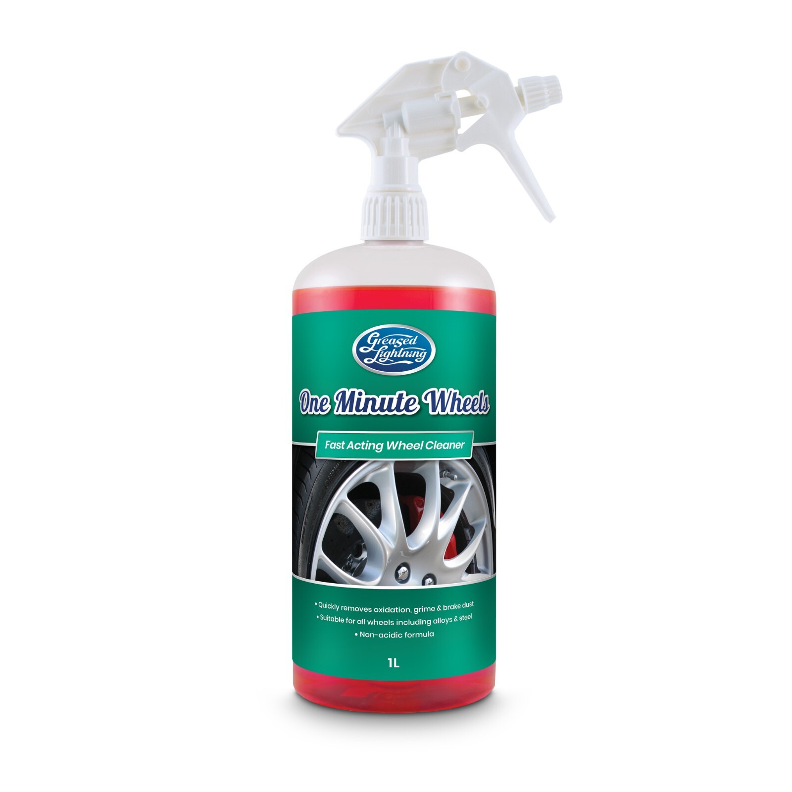Greased Lightning Car Alloy Wheel Cleaner One Minute Wheels 1L