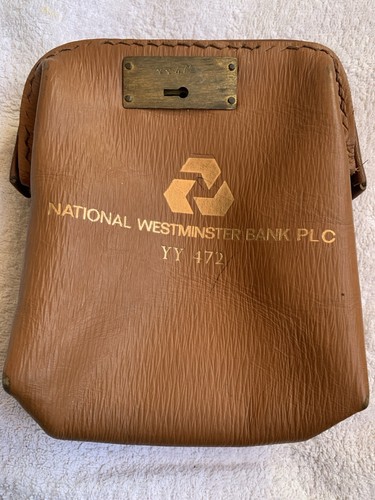 Vintage Nat West Bank Leather Night Safe Bag - 第 1/16 張圖片