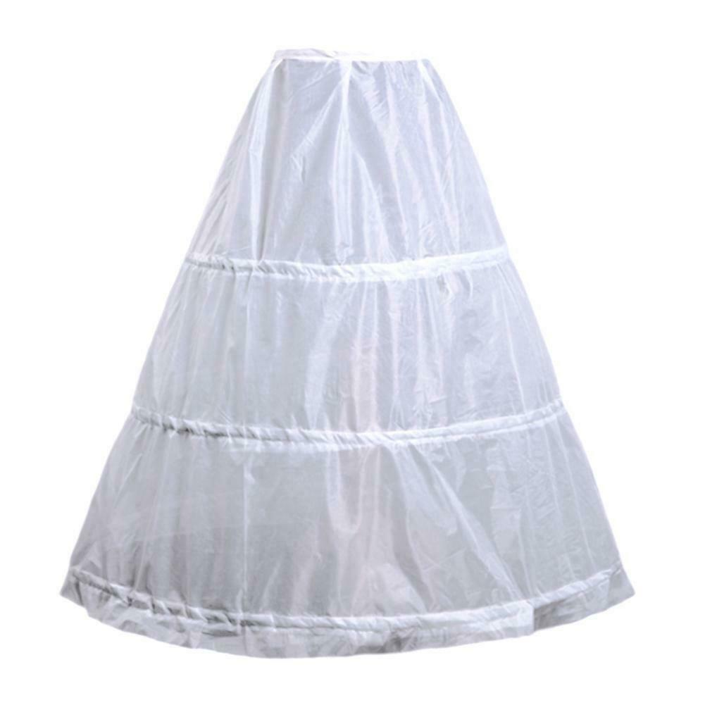 3-Hoop A-Line slips Long Dress Wedding Gown Petticoat good Underskirt Slips  Best
