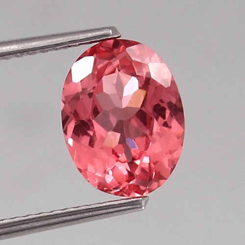 AAA Hervorragender natürlicher Ceylon Padparadscha Saphir lose oval Edelsteinschliff 10x8 mm - Bild 1 von 4