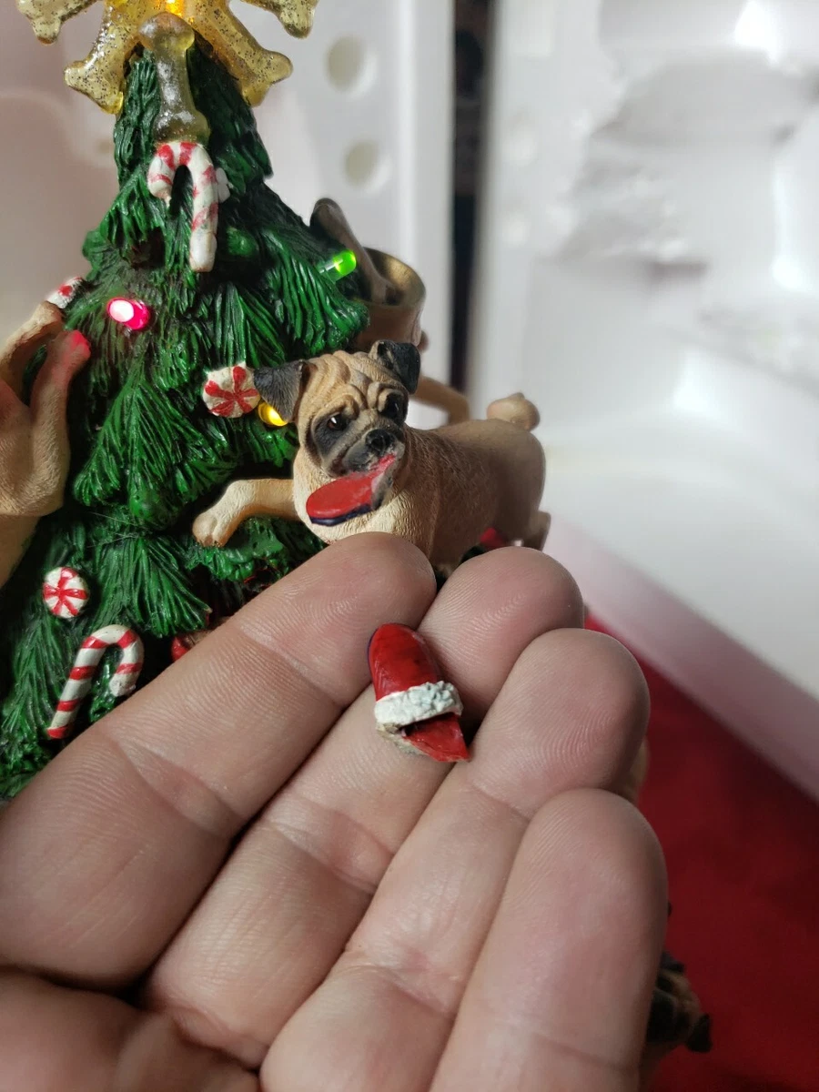 Danbury Mint Pug Dog Lighted Christmas Tree Decoration | eBay