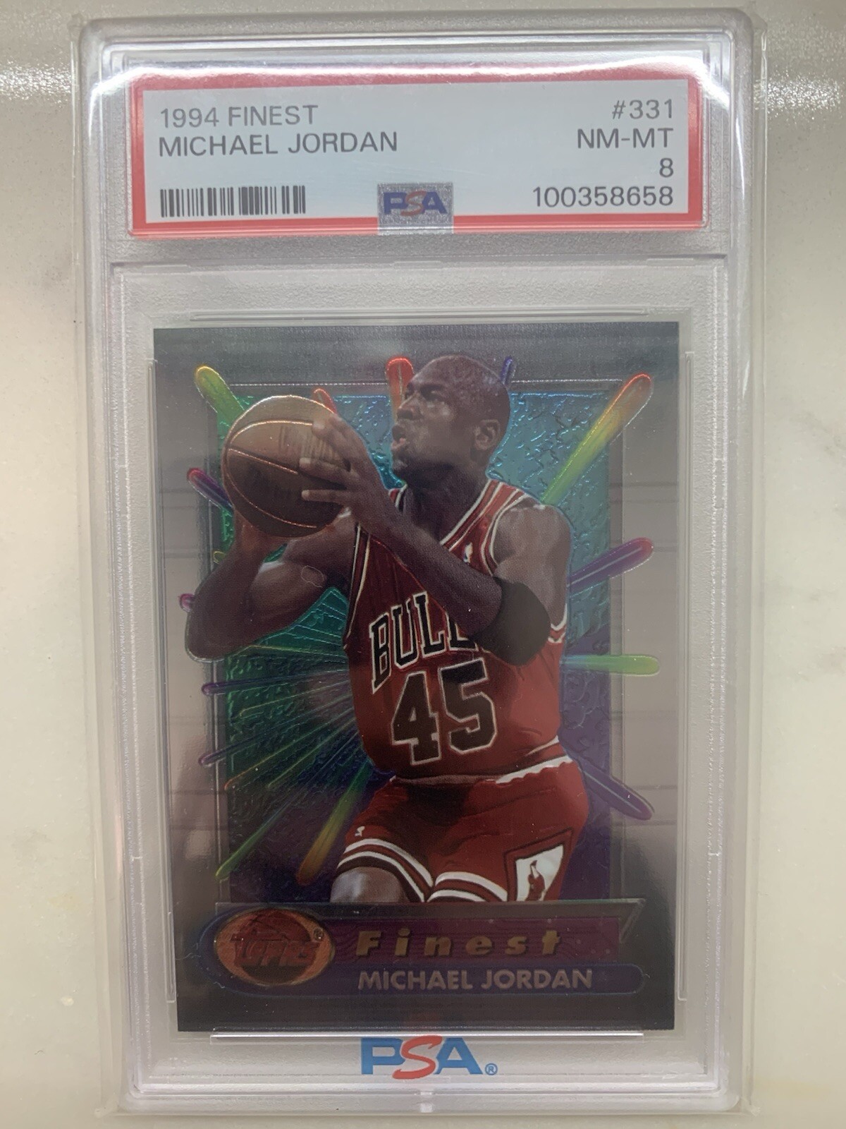 1994 Finest Michael Jordan PSA 8 #331 Basketball Card Gem  