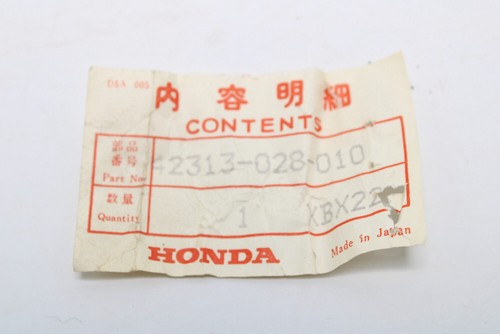 Honda XR100A 1982 42313-028-010 Collar, RR. Brake Panel Side - Picture 5 of 5