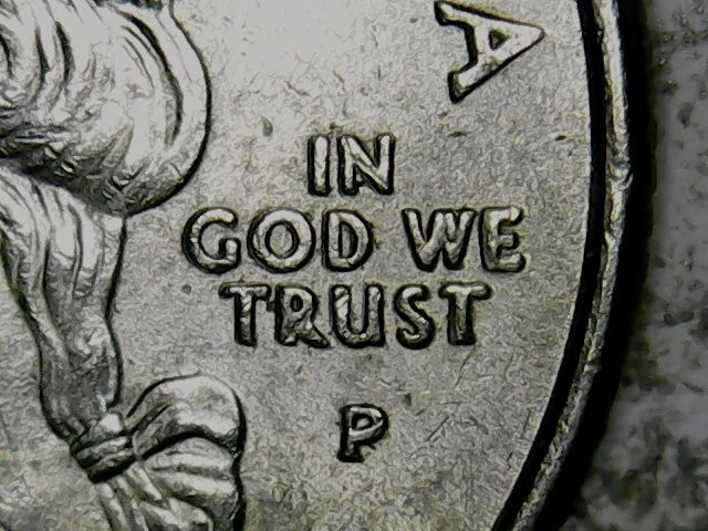 2000-P Massachusetts State Quarter ERROR Obverse Die Chips "IGWT".......A27 - Image 4 of 4