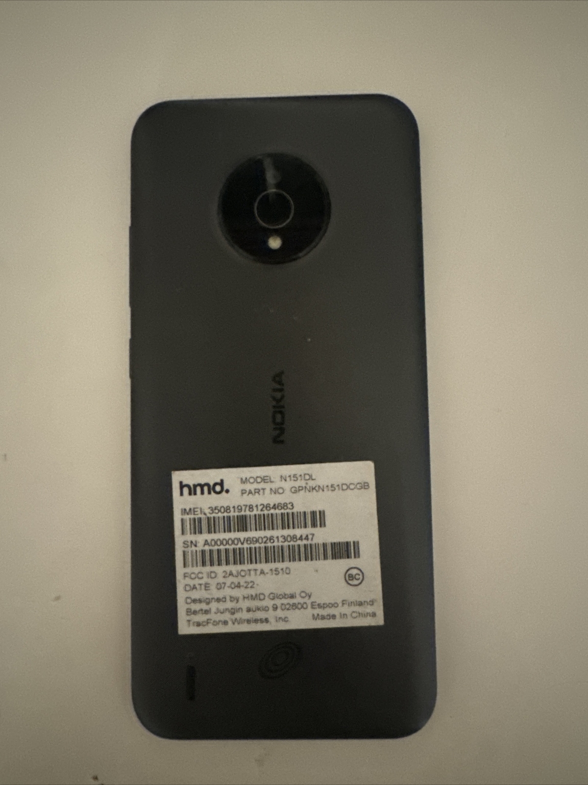 Smartphones - For Parts - Nokia C200 (N151DL) - UNLOCKED - READ