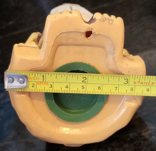 2 Vintage Plastic Blow Mold Dog Coin Bank made in Hong Kong With Plug 1960 5.5" - Picture 14 of 14