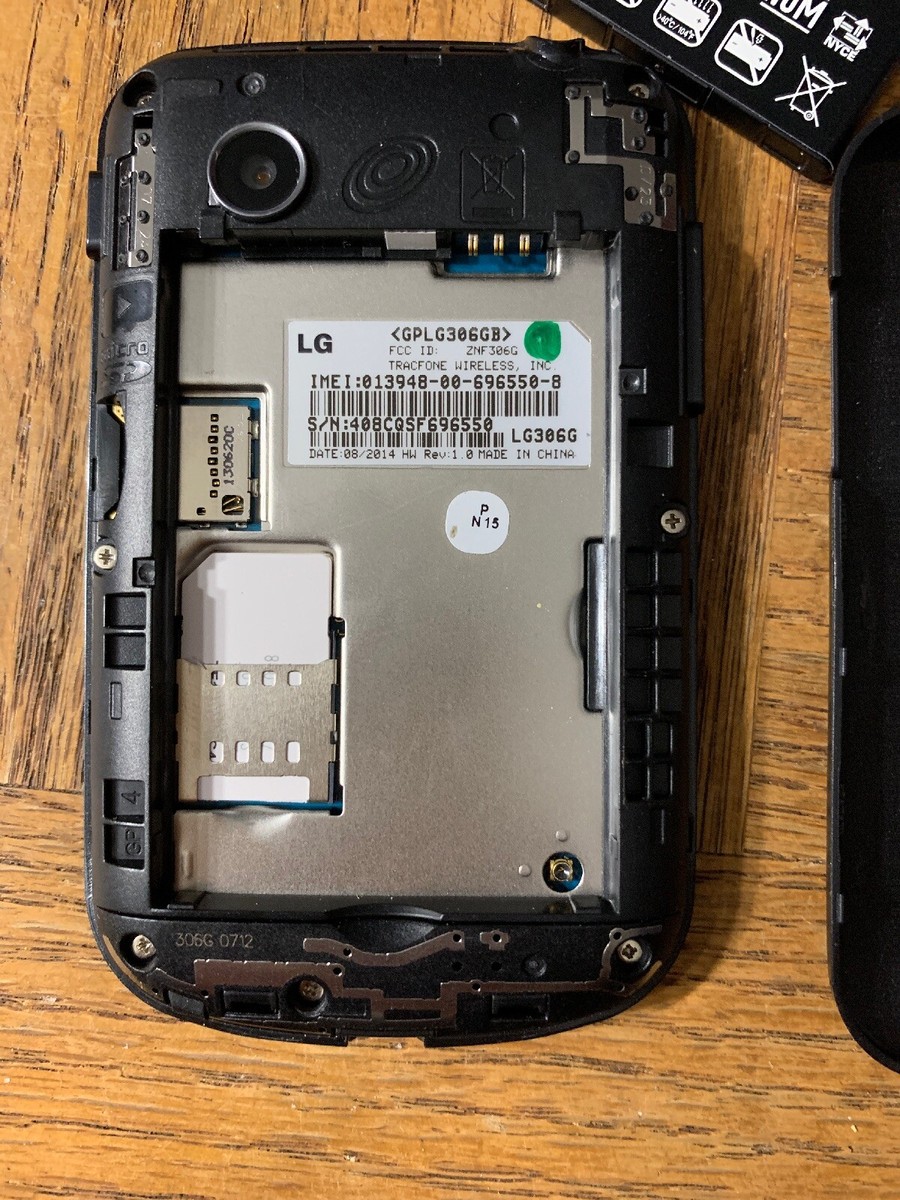LG 306G - Black (TracFone) Cellular Phone For Parts Only