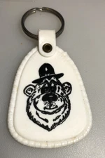 Speed Limit 55mph Bear Highway Safety Campaign Driving Auto Automotive Keychain