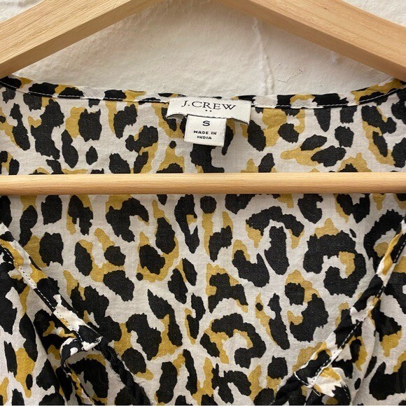 J. Crew Leopard Tassel Swim Beach Cover Up Tunic Tassels Small eBay