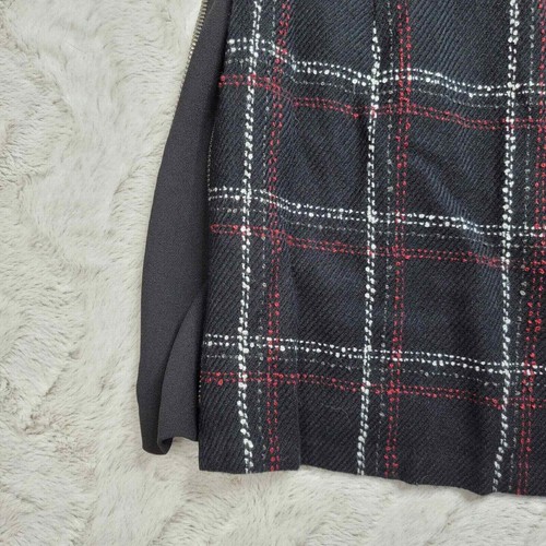 BCBGeneration Windowpane Plaid Multicolor Zipper Side Sleeveless Dress Size 2 - Picture 6 of 12