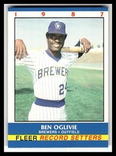 1987 Fleer Record Setters #26 Ben Oglivie