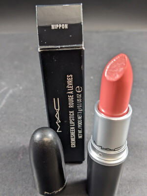***SMUDGE ON SIDE OF TIP*** MAC CREMESHEEN LIPSTICK - NIPPON (A75) - BNIB