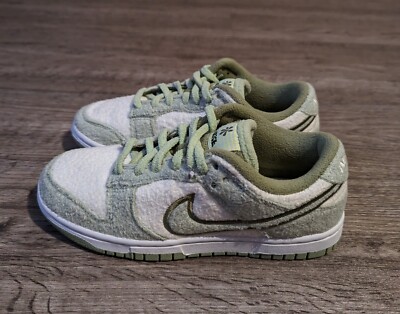 Women's Size 5.5 - Nike Dunk Low SE Fleece Pack Honeydew DQ7579-300 
