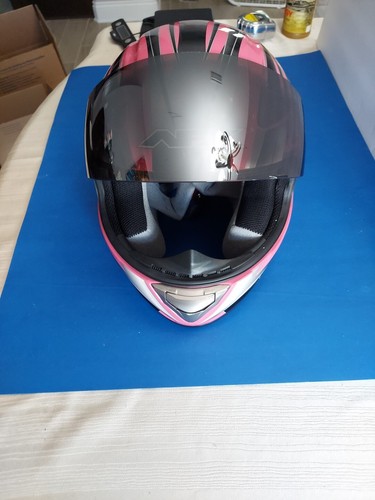 AFX DARE FX90 Full Face Motorcycle Helmet Pink And Black (Small) - Picture 2 of 10
