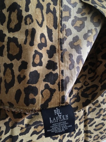 Ralph Lauren Aragon Guinevere Leopard Pillowcase (2) Standard NEW/OOP - Picture 6 of 7
