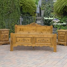 Voglauer Bettgestell Anno 1600 Braun Massiv Ehebett Doppelbett Schlafzimmer