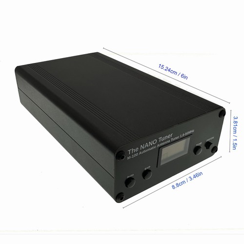 Sintonizzatore antenna M-100 Piccolo 100 W Sintonizzatore antenna automatico display OLED 1,8-50 MHz 7*7 - Foto 3 di 7