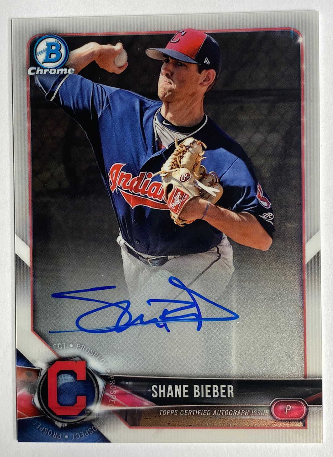 2018 Bowman Chrome Shane Bieber Auto #BCPA-SB