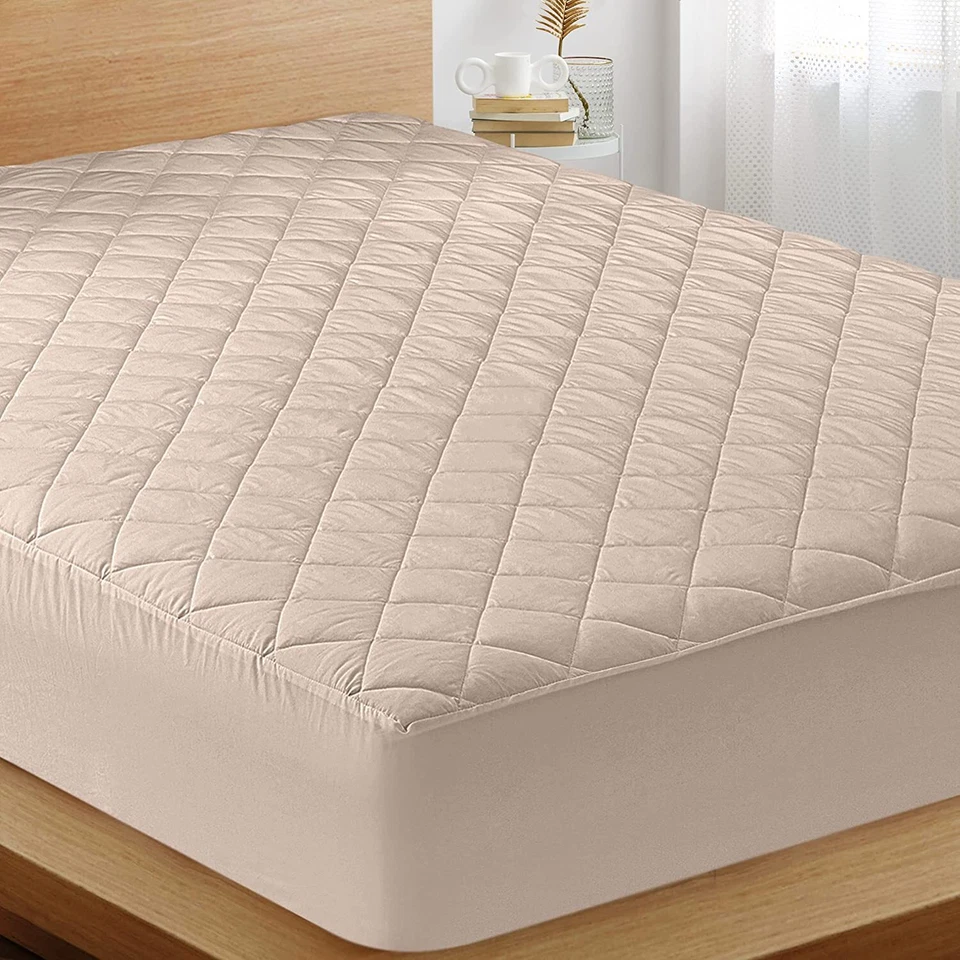 Quilted Fitted Washable Mattress Pad Fits Up to 16 Inches Deep Utopia Bedding - Image 2 of 4