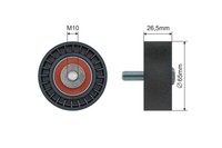 NTY Spannrolle Keilrippenriemen FÜR Citroen Berlingo C15 Saxo Xsara ZX D