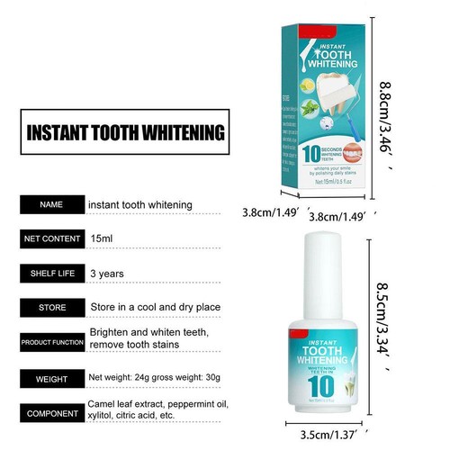 Tooth Paint Instant Whitening Paint TeethWhitening Gel Paint Hygienic - Picture 12 of 12