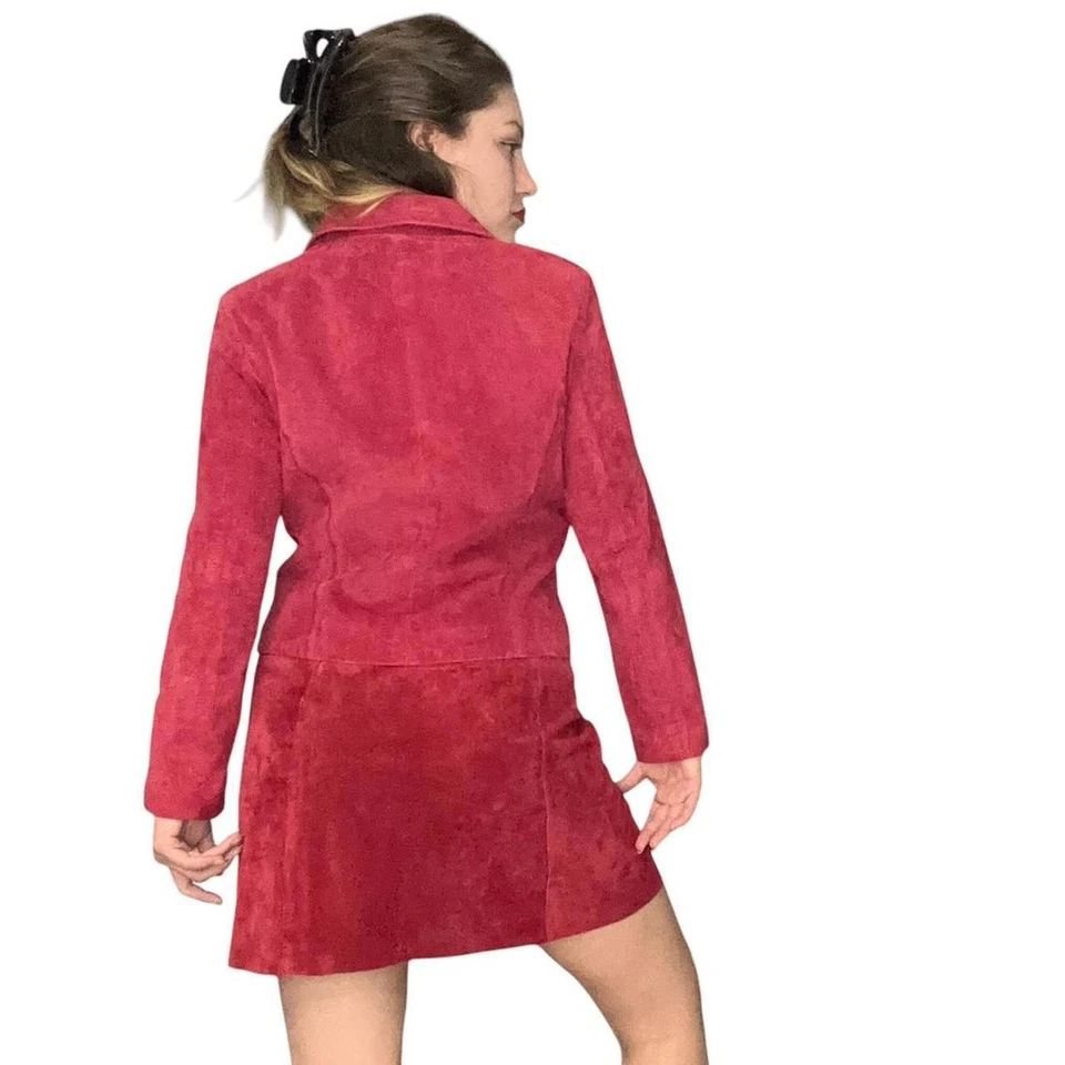 Chaqueta de gamuza roja, pequeña P Foto 4 de 4