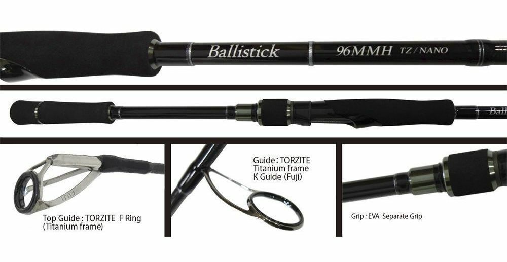 Yamaga Blanks Ballistick TZ Nano 102MH Fishing Rod for sale online 