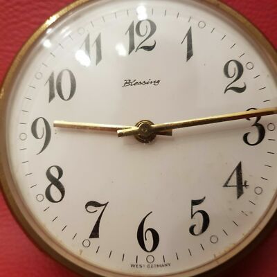 Horloge De Table Blessing 'L’ere Spaciale' – Vintage Années 70/90, Mécanique, Multicouleur