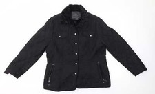 Weatherproof Womens Black Overcoat Coat Size L