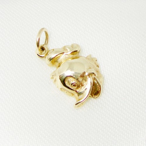 Donald Duck Cartoon Charm Pendant Genuine 375 9ct 9k Yellow Gold, C228 - Picture 2 of 9