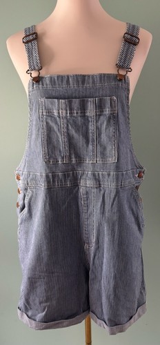 Damen Universal Thread Overall Größe 12 blau gestreift Shorts