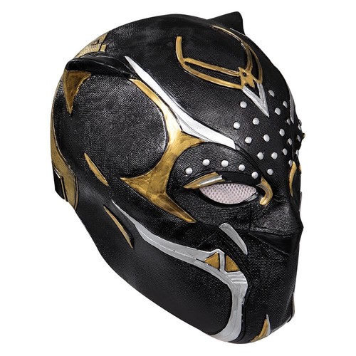 Black Panther: Wakanda Forever-New Black Panther Mask Cosplay Latex Helmet Prop - Picture 5 of 12