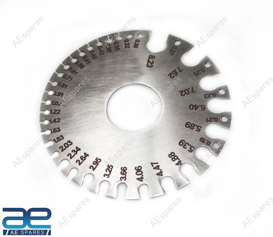 Medidor de cable de alambre de acero inoxidable medidor de espesor estándar redondo Foto 3 de 4