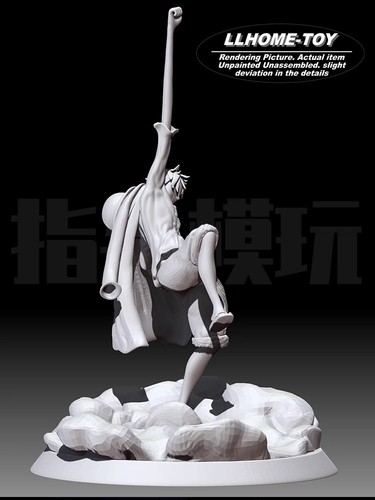 Anime OP Monkey D Luffy in the straw hat victory Resin 3D Print GK Kit Figure - Picture 4 of 13