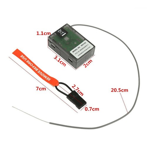 2.4GHz 3CH RC SR3100 DSM2 3 Channel Surface Receiver for Spektrum RC CAR RC BOAT - Picture 4 of 11