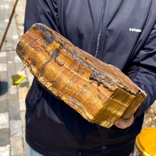 4.51LB Natural tiger's Eye rough raw stone rock specimrn madagescar - 第 15/18 張圖片