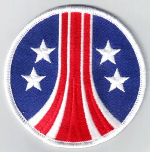 Aliens Film Stars and Bars USC Marines hellblaues Logo bestickt Aufnäher UNBENUTZT