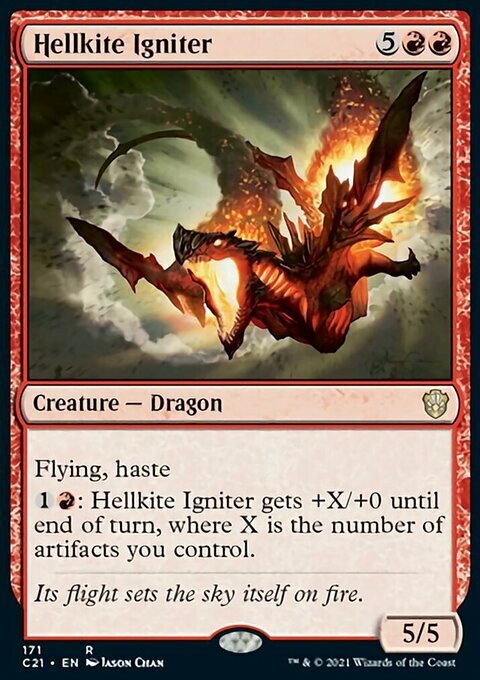 Magic the Gathering MTG Hellkite Igniter (171) Commander 2021   LP