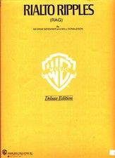 GERSHWIN RIALTO RIPPLES RAG SHEET MUSIC DELUXE PIANO SOLO DONALDSON RARE NEW