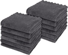 Ultra Soft Washcloths 12 Pack Premium Microfiber Towel Sets 12 X 12 Inches Absor